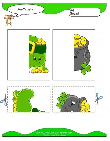 Kes Yapıştır Çalışma Sayfaları